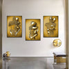 Toile "Les statues d'or" - Fusion